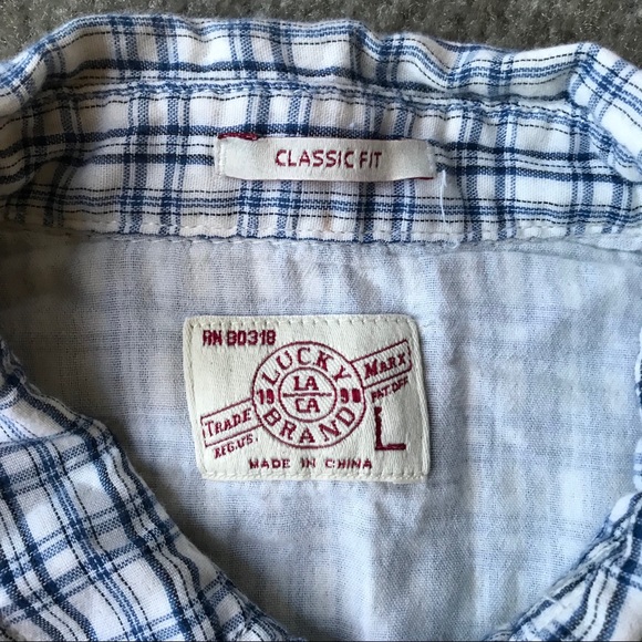 Lucky Brand men’s pearl snap button shirt - Picture 3 of 8